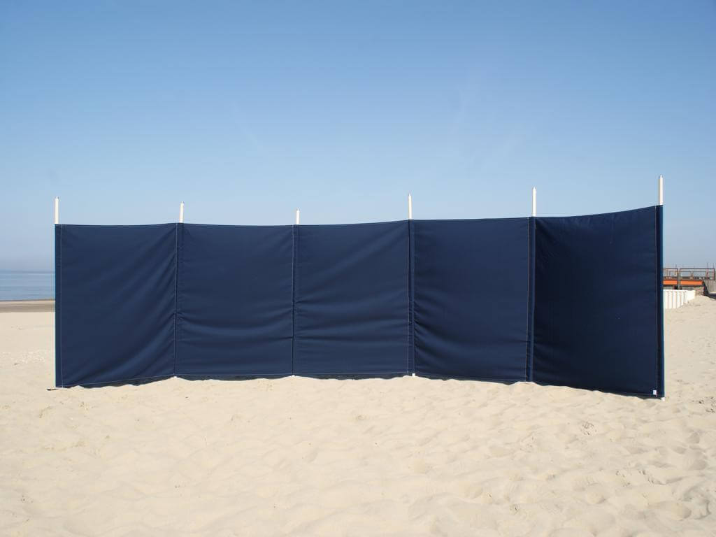 Paravent Dralon bleu foncé uni 6 m - 6 m