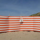 5m Oranje/Wit Dralon Windscherm - 5m