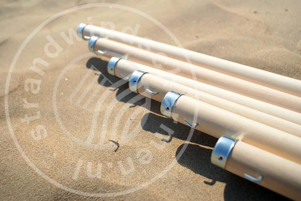 7 m Grau/Taupe/Türkis Dralon Windschutz – 7 m