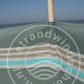 Doek-7m-Grijs/Taupe/Turquoise Dralon Windscherm-Doek