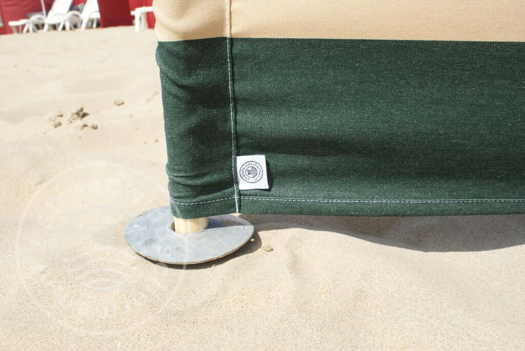 5m Green/Brown/Beige Dralon Windbreaker - 5m