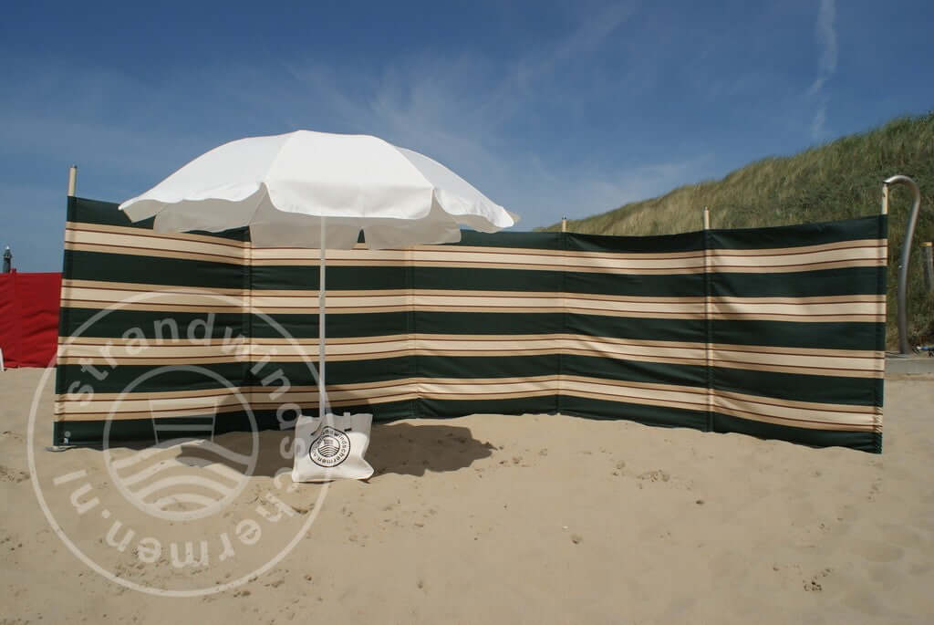7 m Grün/Braun/Beige Dralon Windschutz – 7 m