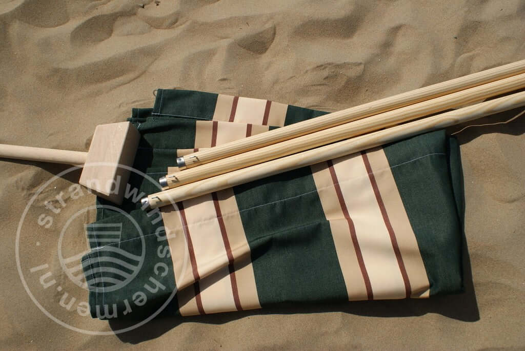 7 m Grün/Braun/Beige Dralon Windschutz – 7 m