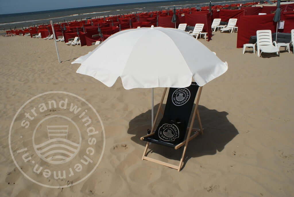 Plain Ecru Dralon Parasol Ø180cm
