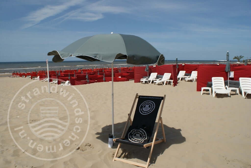 Plain Gray (with green tint) Dralon Parasol Ø180cm