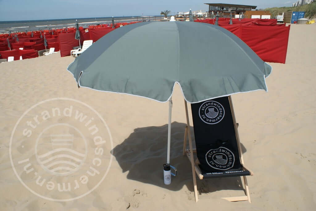 Plain Gray (with green tint) Dralon Parasol Ø180cm