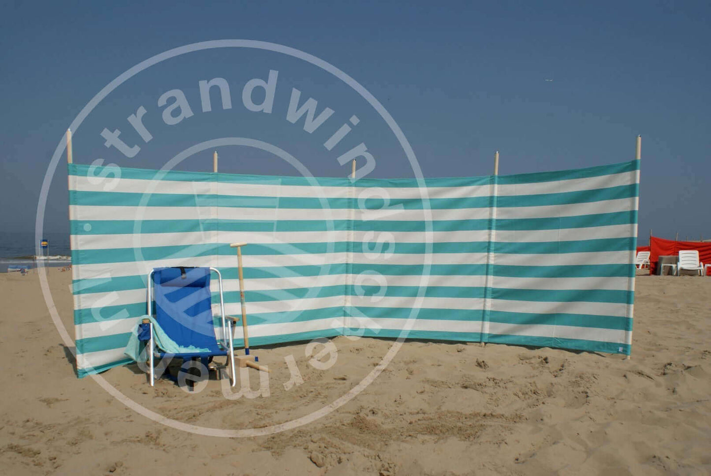 5m Turquoise/White Dralon Windshield - 5m