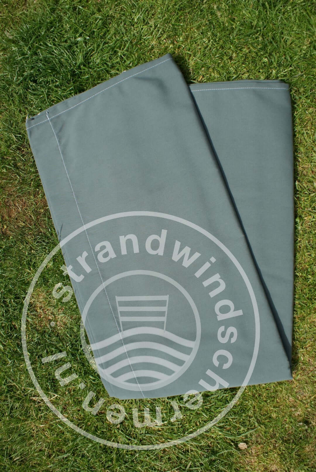 fabric-7m-Solid Gray (with green tint) Dralon Windbreaker-Cloth
