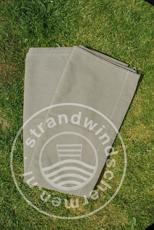 Doek-4m-Effen Taupe Dralon Windscherm-Doek