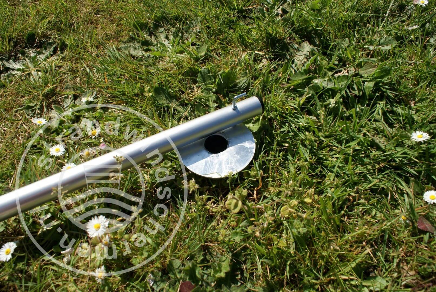 Tuch-5m-Rot/Weißes Dralon-Windschutztuch