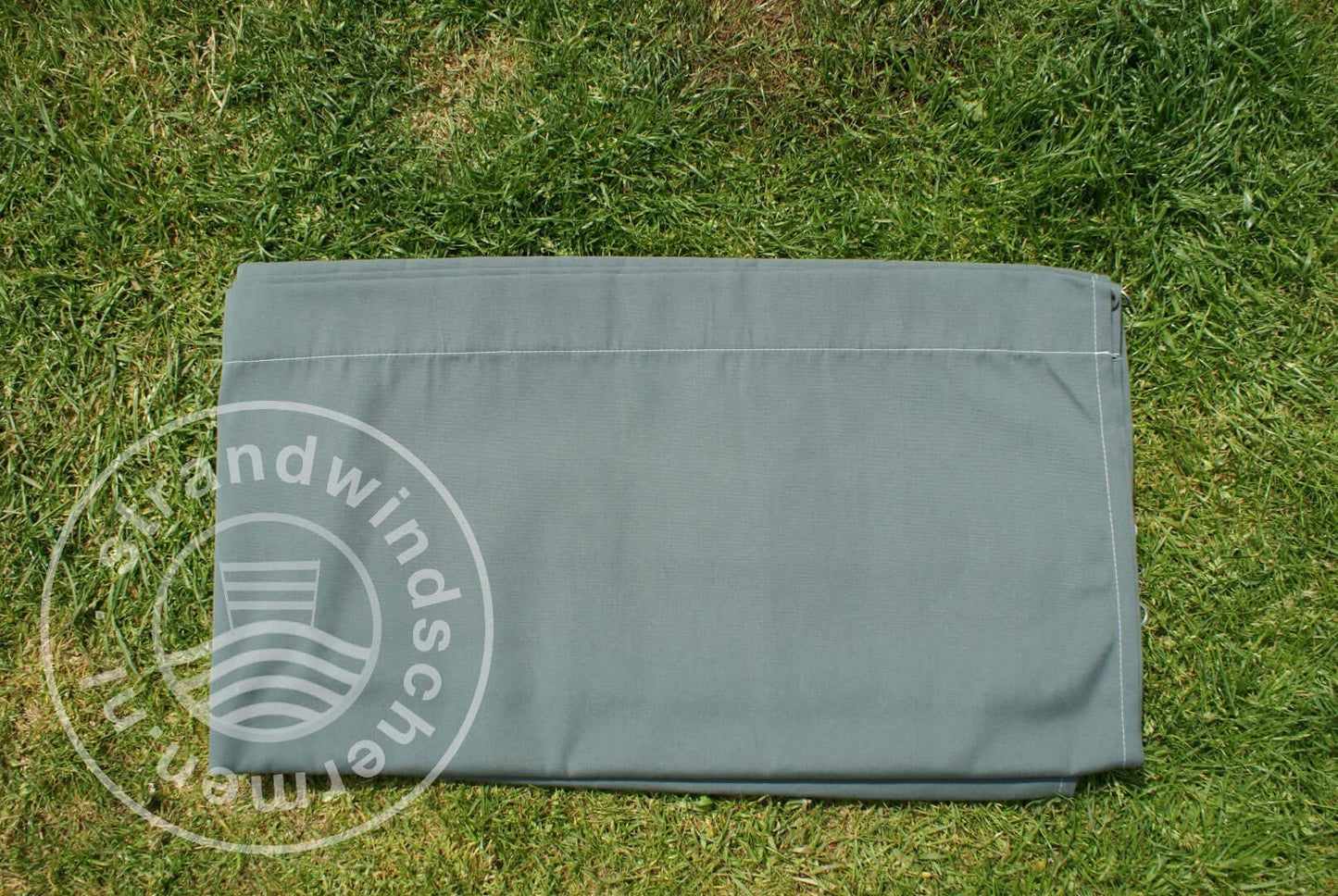 Doek-4m-Effen Grijs (met groene tint) Dralon Windscherm-Doek