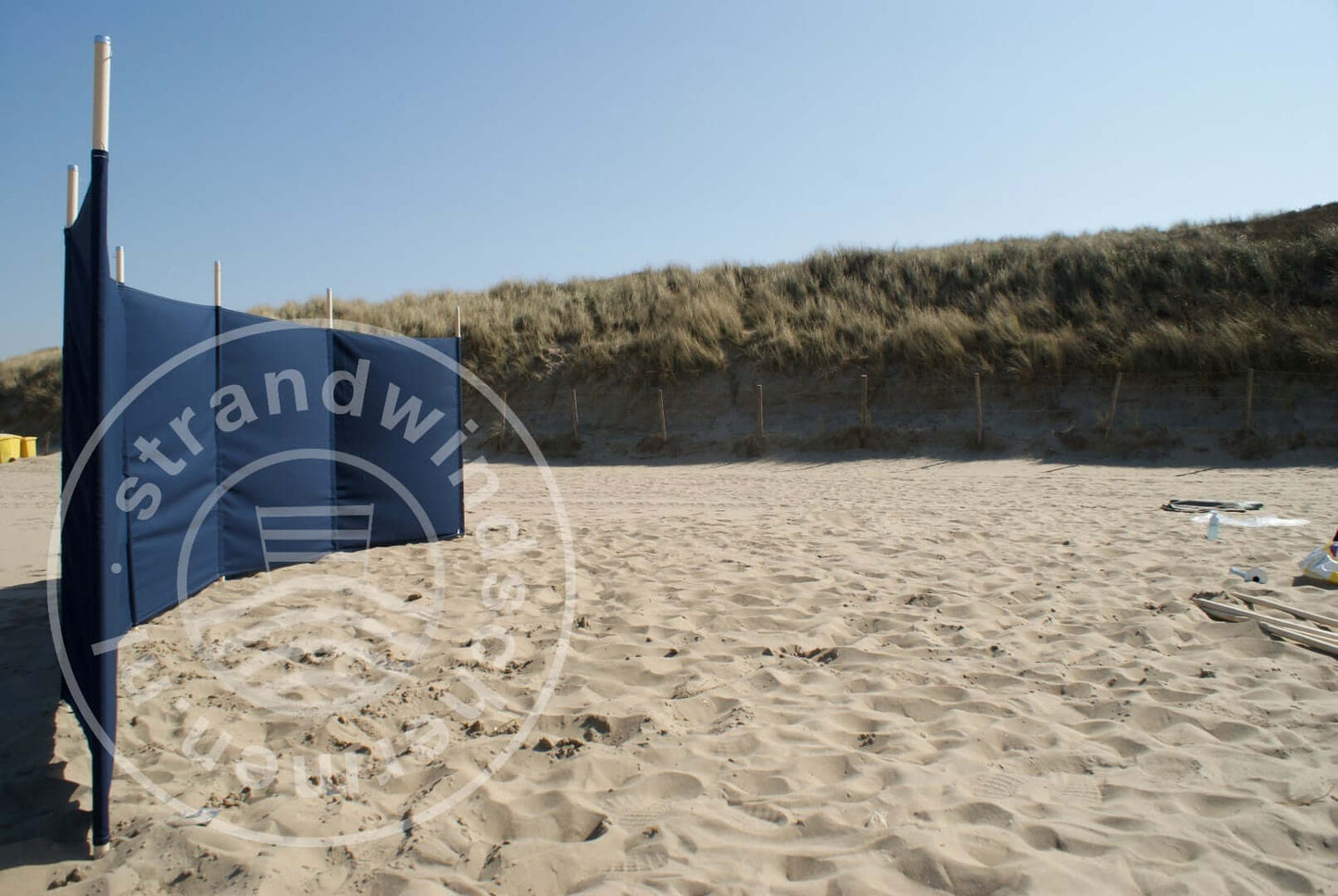 7 m einfarbiger dunkelblauer Dralon- Windschutz – 7 m