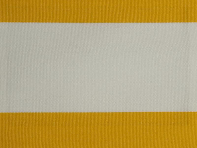 5 m gelb/weißer Dralon Windschutz – 5 m