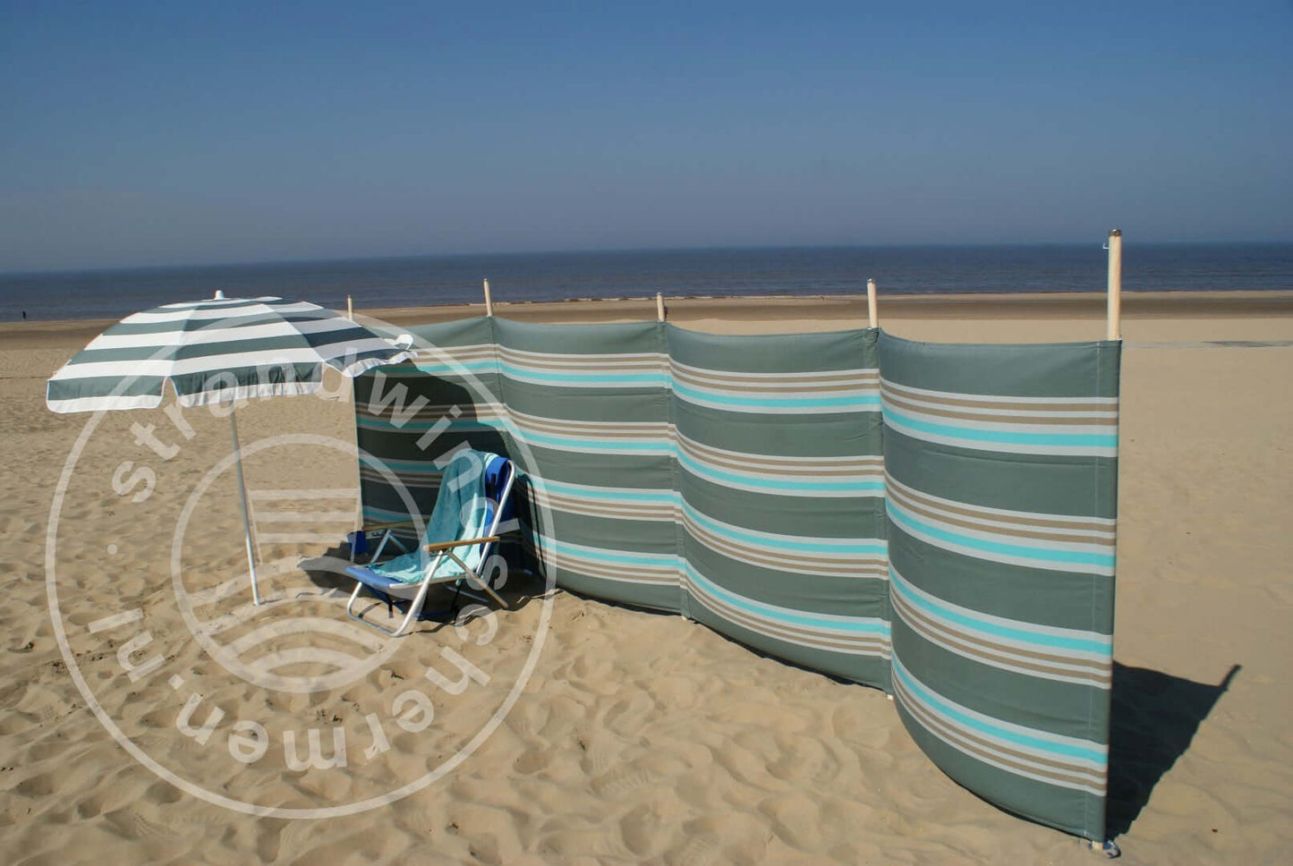 5m Grey/Taupe/Turquoise Dralon Windshield - 5m