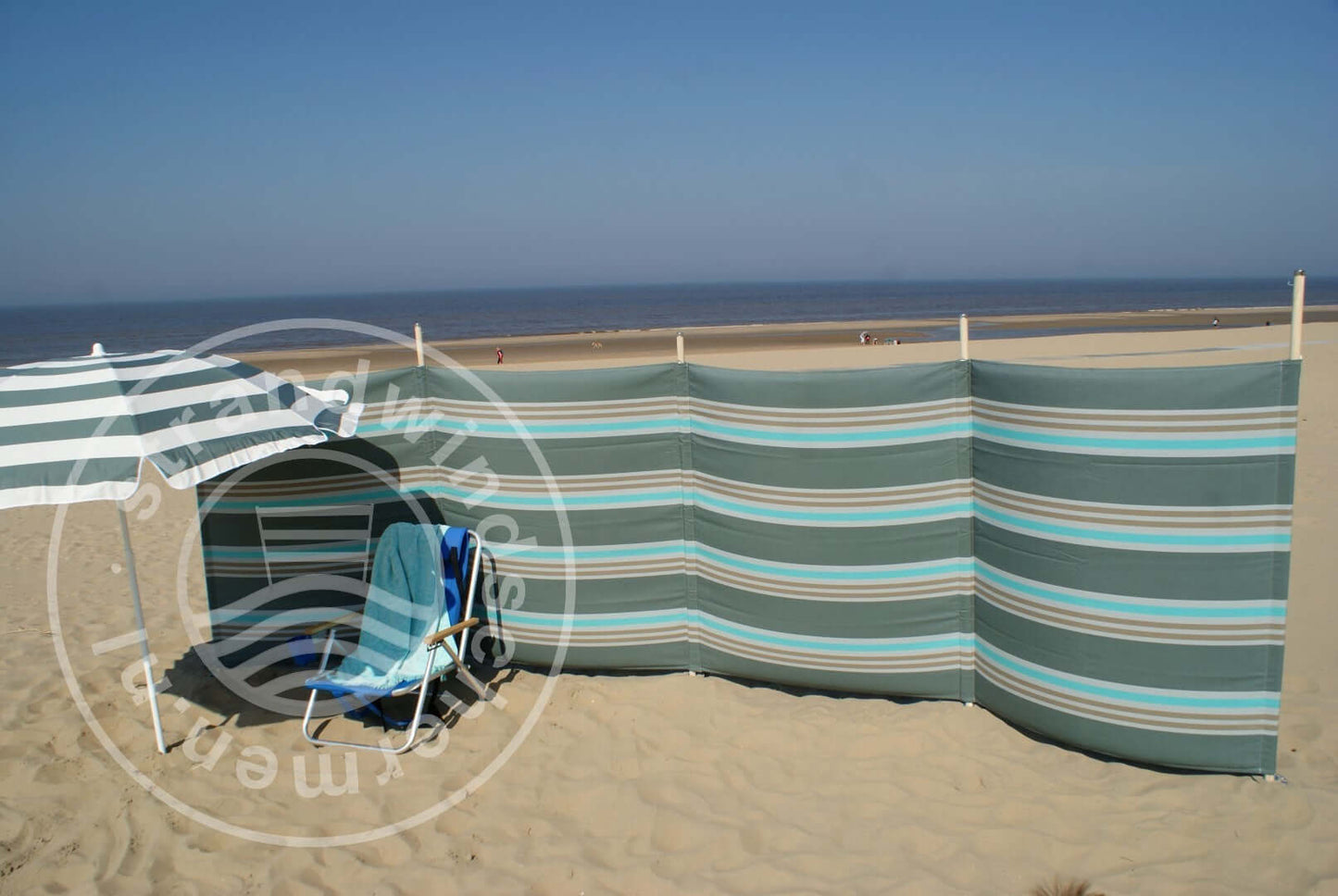 5m Grey/Taupe/Turquoise Dralon Windshield - 5m