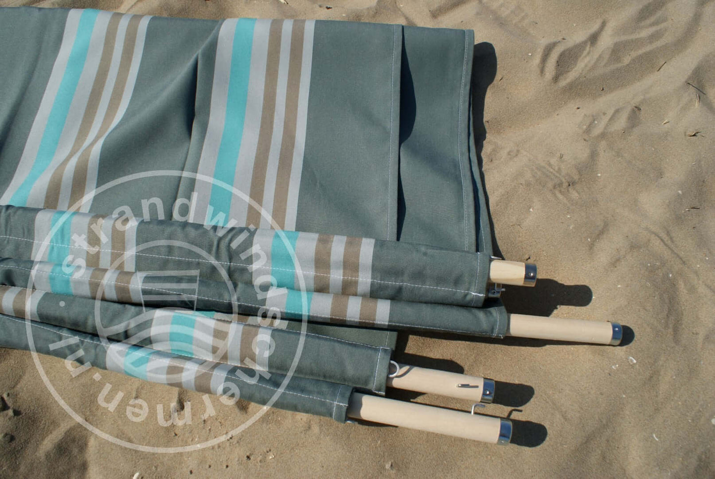 5m Grey/Taupe/Turquoise Dralon Windshield - 5m