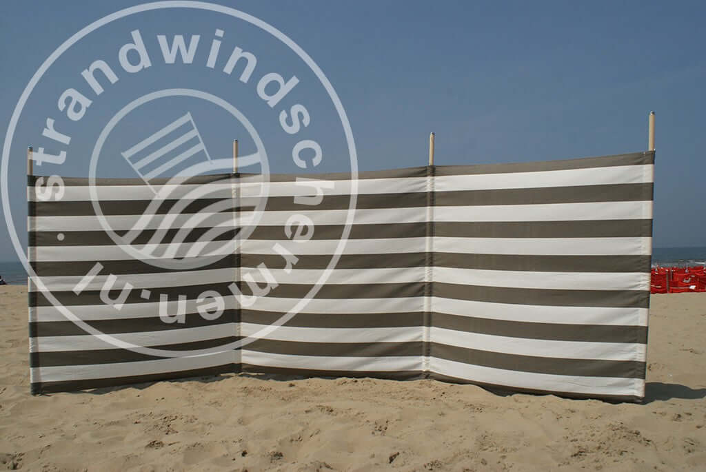 Cloth-4m-Taupe/White Dralon Windbreak Cloth