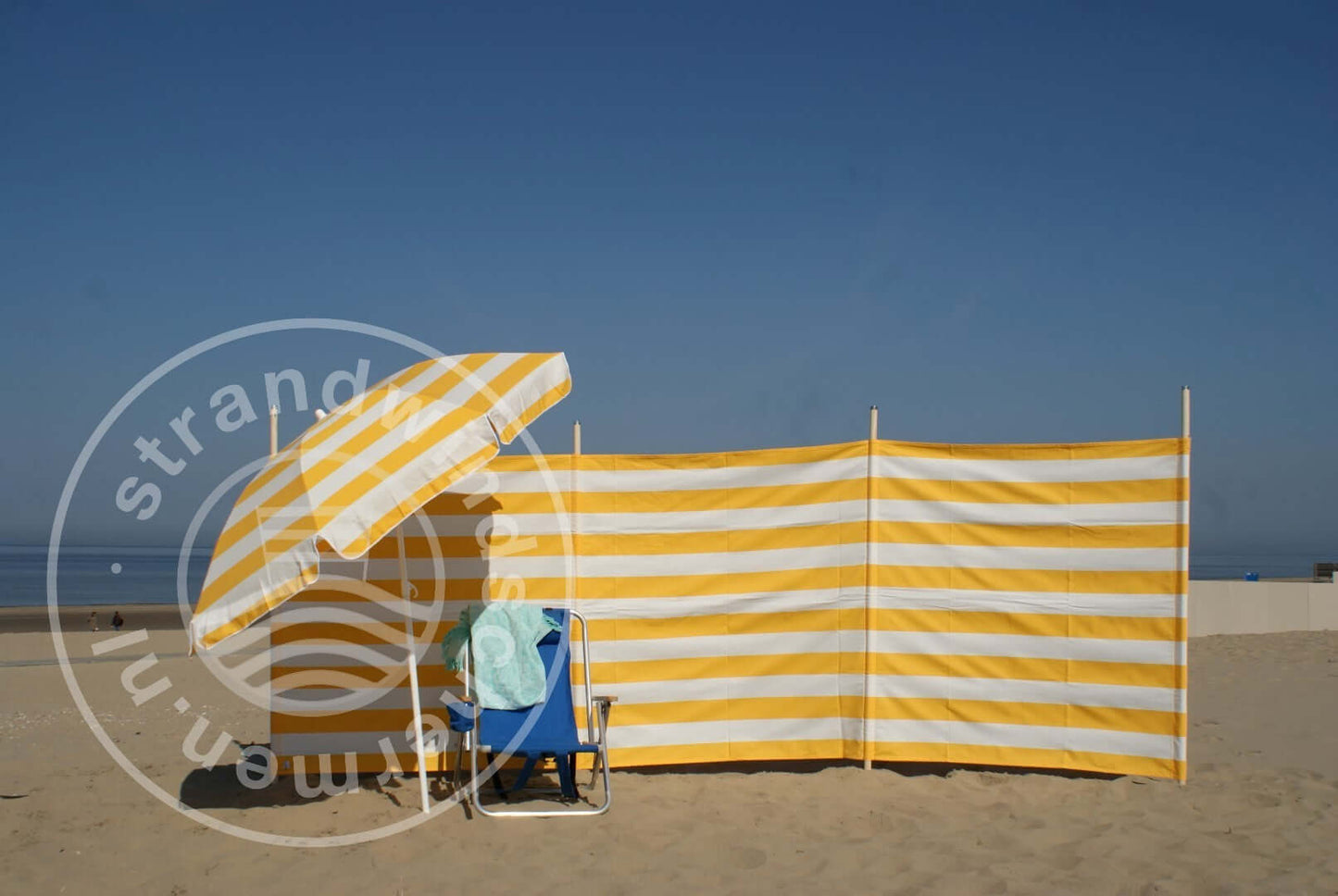Cloth-4m-Yellow/White Dralon Windbreak Cloth