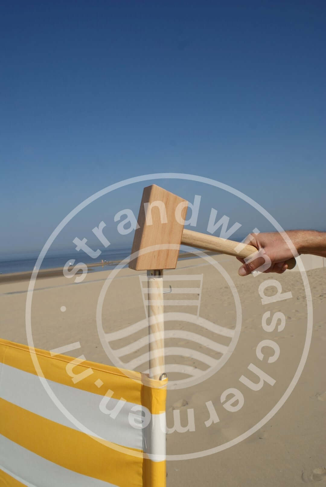 Cloth-4m-Yellow/White Dralon Windbreak Cloth