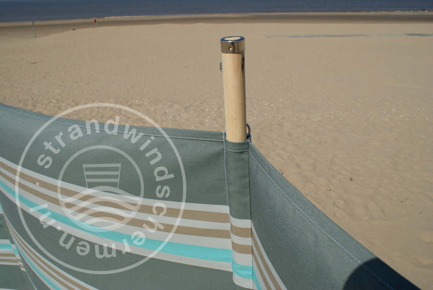 Cloth-4m-Grey/Taupe/Turquoise Dralon Windbreak Cloth