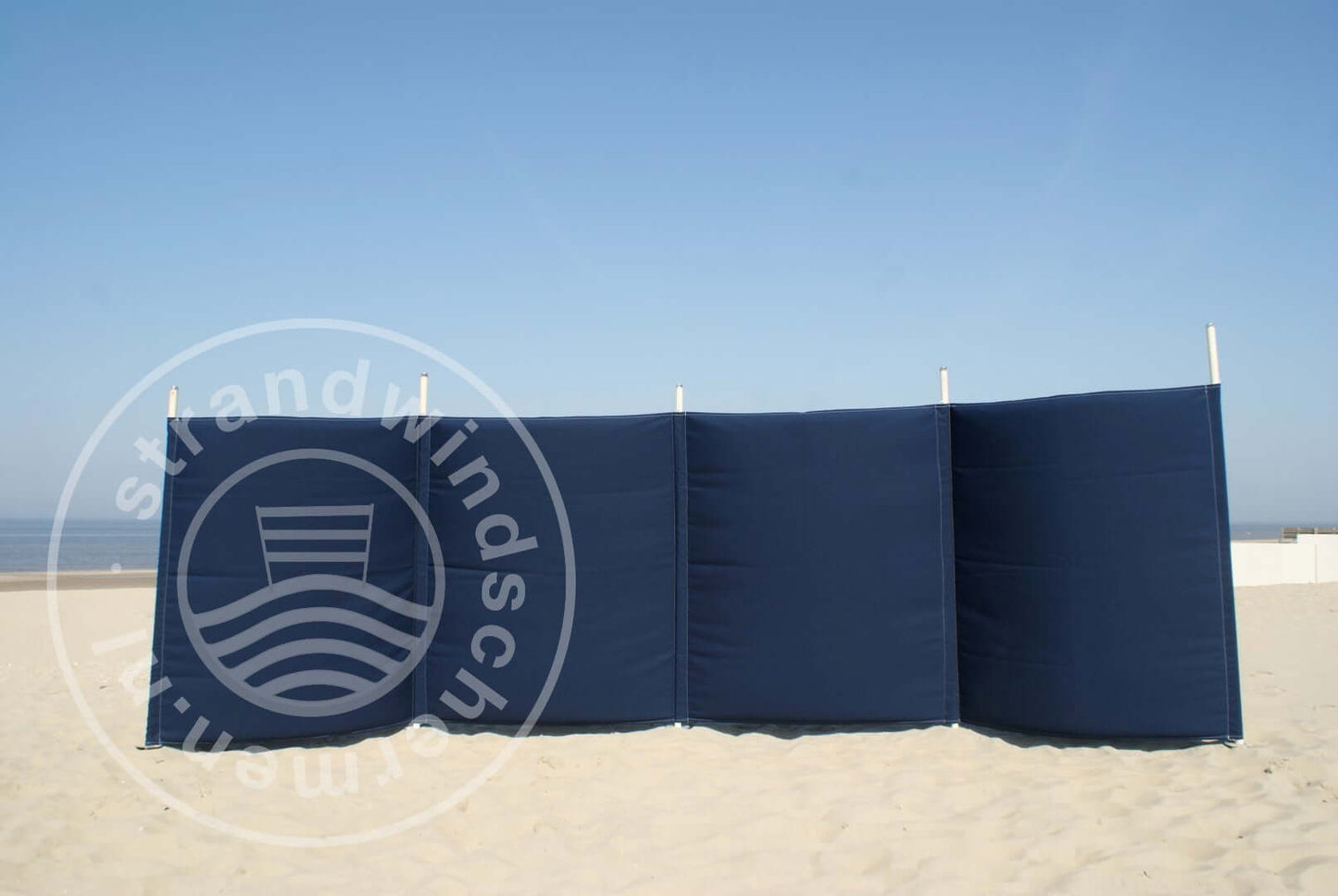 Doek-5m-Effen Donkerblauw Dralon Windscherm-Doek