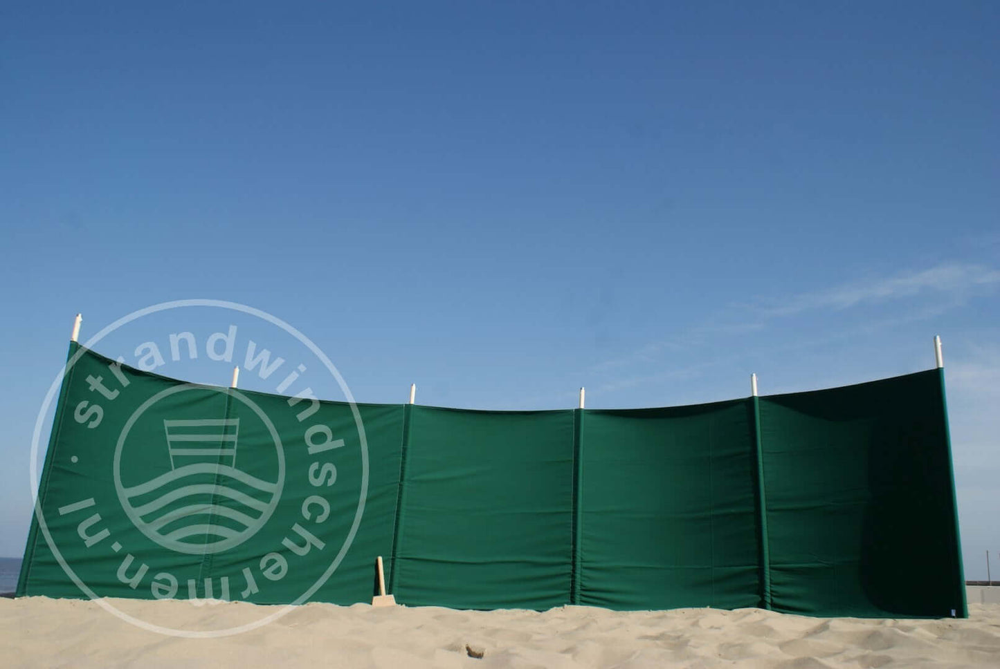 fabric-7m-Plain Green Dralon Windbreaker-Cloth