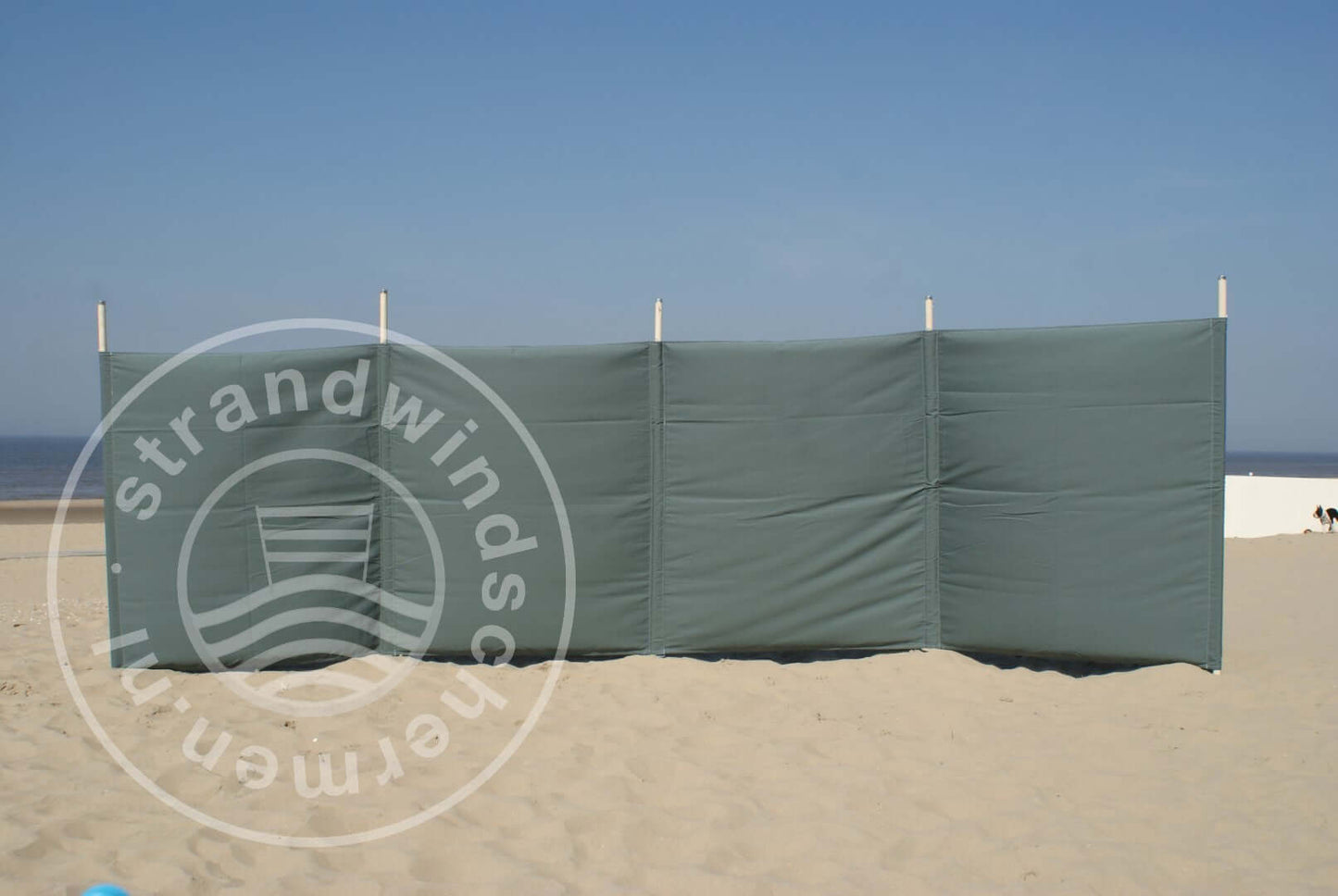 Tuch – 5 m – schlichtes Grau (mit grüner Tönung) Dralon-Windschutztuch