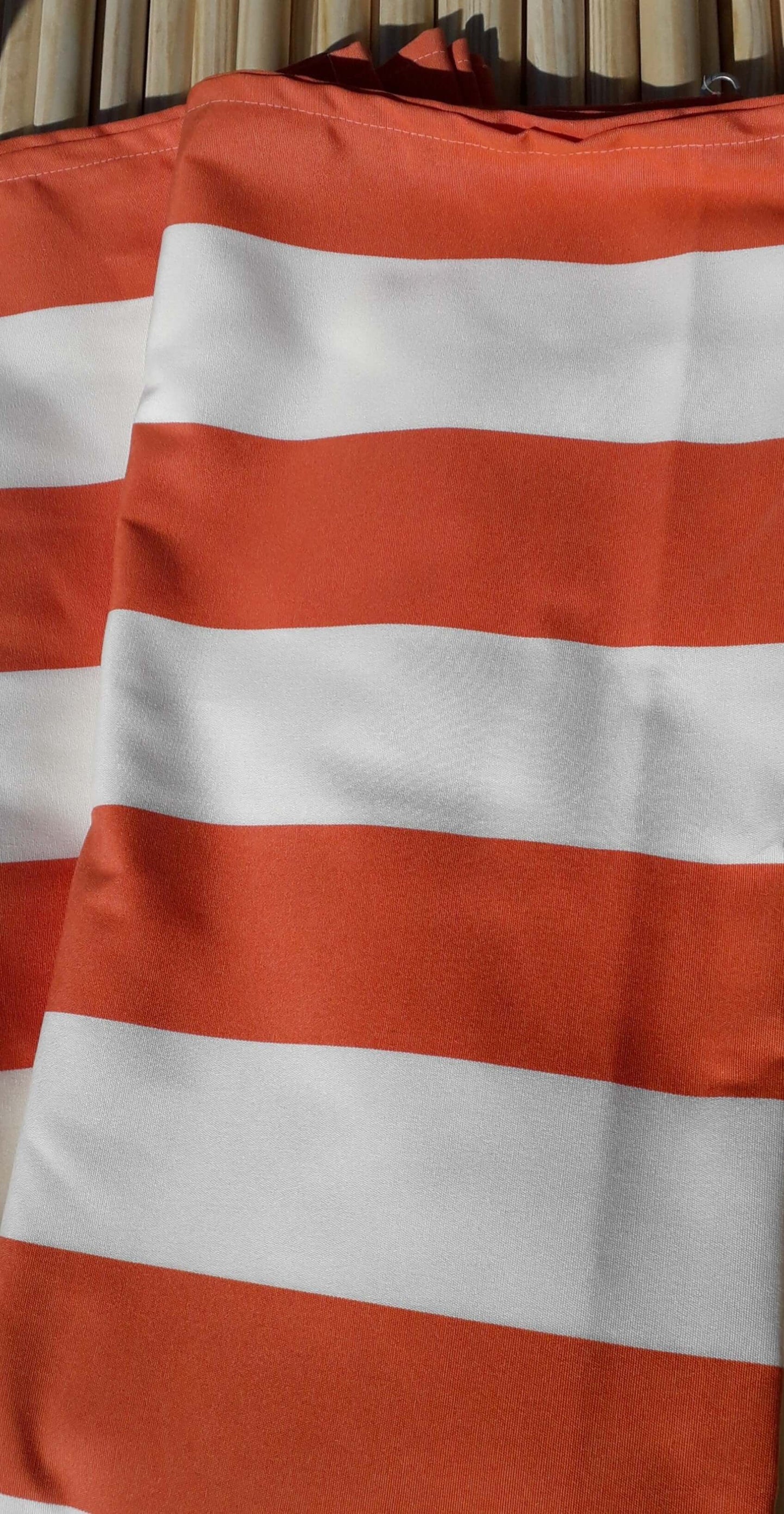 fabric-6m-Orange/White Dralon Windbreaker-Cloth