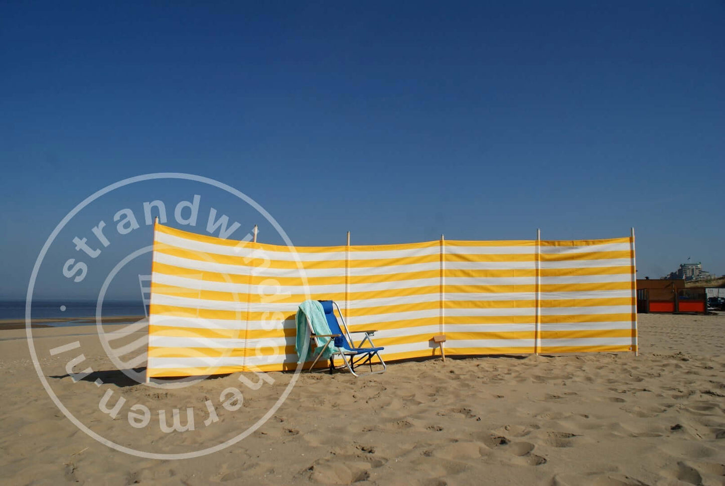 fabric-7m-Yellow/White Dralon Windbreaker-Cloth