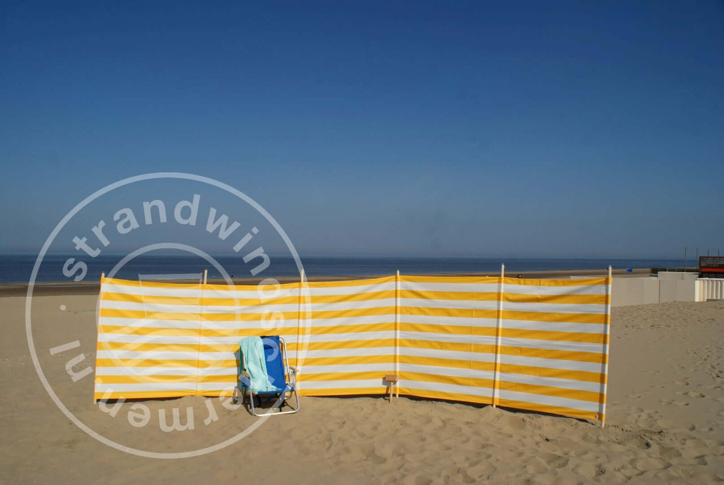 fabric-7m-Yellow/White Dralon Windbreaker-Cloth