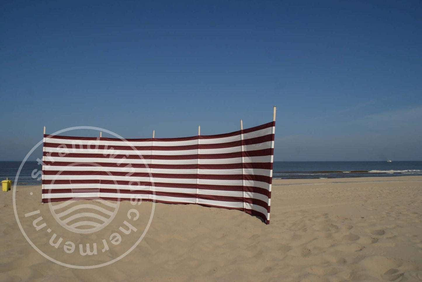 Bordeaux-Rood/Wit Dralon Windscherm