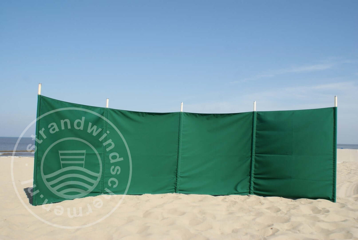 Doek-5m-Effen Groen Dralon Windscherm-Doek