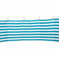 Doek-6m- Donker Turquoise/Wit Dralon Windscherm-Doek