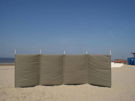 5 m schlichte taupefarbene Dralon- Windschutz – 5 m