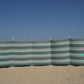 6m Grijs/Taupe/Turquoise Dralon Windscherm - 6m