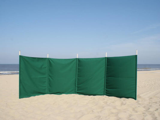 5m Effen Groen Dralon Windscherm - 5m