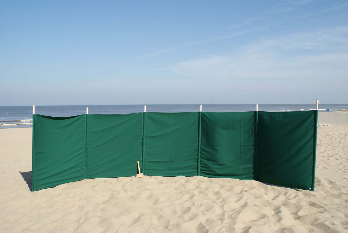 7 m schlichter grüner Dralon- Windschutz – 7 m