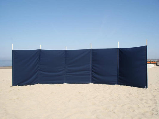 6 m einfarbiger dunkelblauer Dralon- Windschutz – 6 m