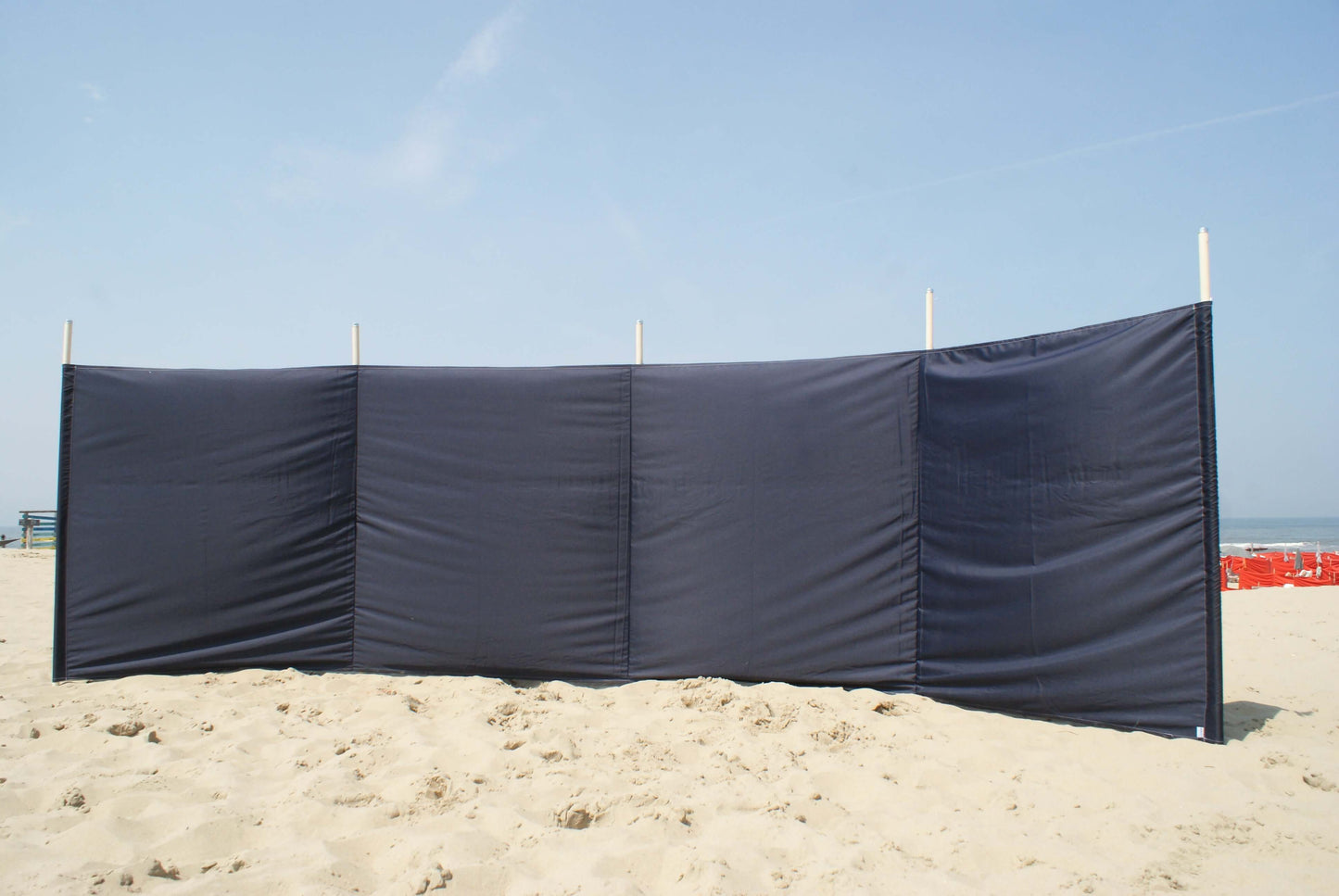 5 m dunkelblauer Nylon- Windschutz – 5 m