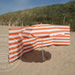 5 m orange/weiße Dralon- Windschutz – 5 m