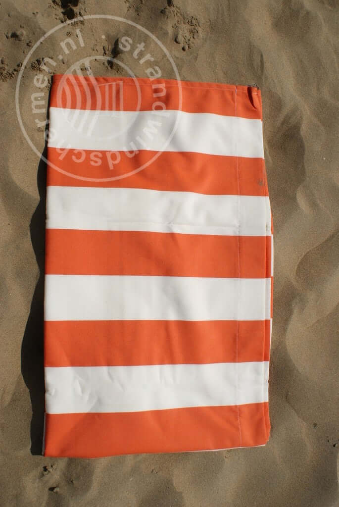 fabric-4m-Orange/White Dralon Windbreaker-Cloth