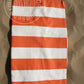fabric-6m-Orange/White Dralon Windbreaker-Cloth
