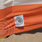Tuch-6m-Orange/Weißes Dralon-Windschutztuch