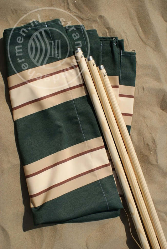 fabric-4m-Green/Brown/Beige Dralon Windbreaker-Cloth