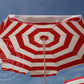 Parasol Dralon Rouge/Blanc Ø180cm