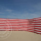 fabric-6m-Red/White Dralon Windbreaker-Cloth