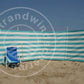 5m Turquoise/White Dralon Windshield - 5m