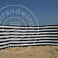5 m Marineblau/weiße Dralon- Windschutz – 5 m