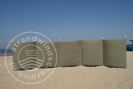7 m schlichte taupefarbene Dralon- Windschutz – 7 m
