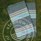 Cloth-4m-Grey/Taupe/Turquoise Dralon Windbreak Cloth